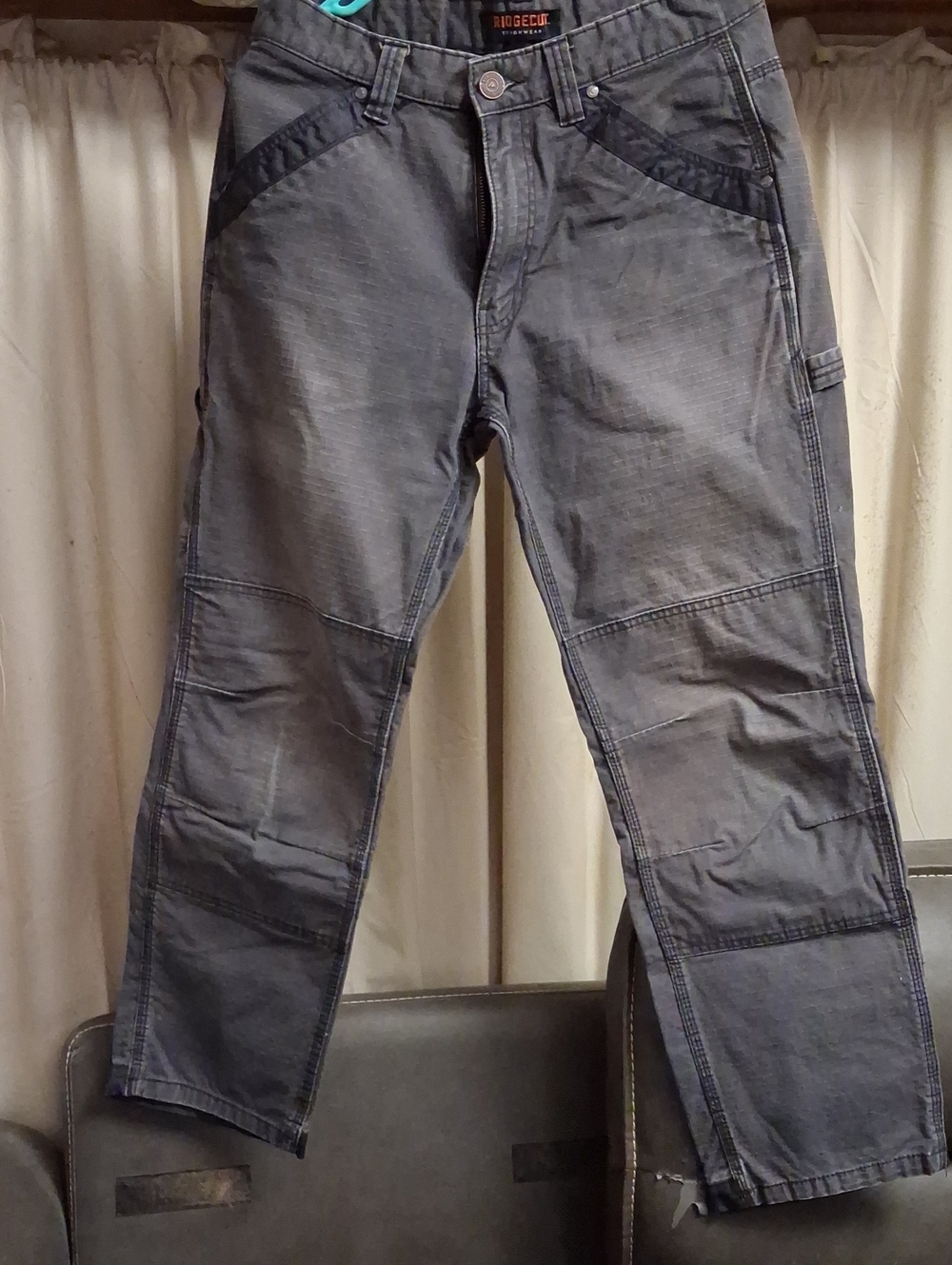 RuggedFlex Men's Relaxed Work Jeans - Gray